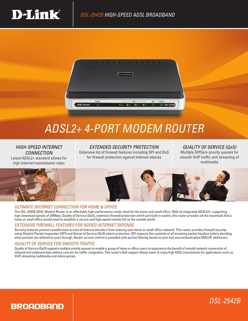 D-Link DSL-2542B User manual D-Link DSL-2542B User manual