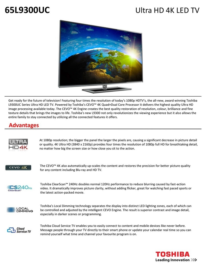 Toshiba 65L9300UC User manual