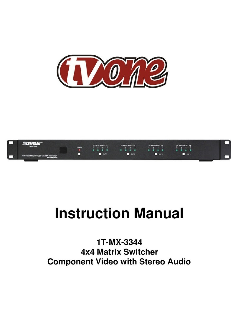 TV One Multimedia Solutions 1T-MX-3344 instruction manual