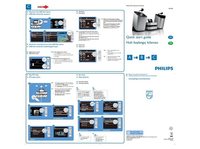 Philips MCD900 User manual