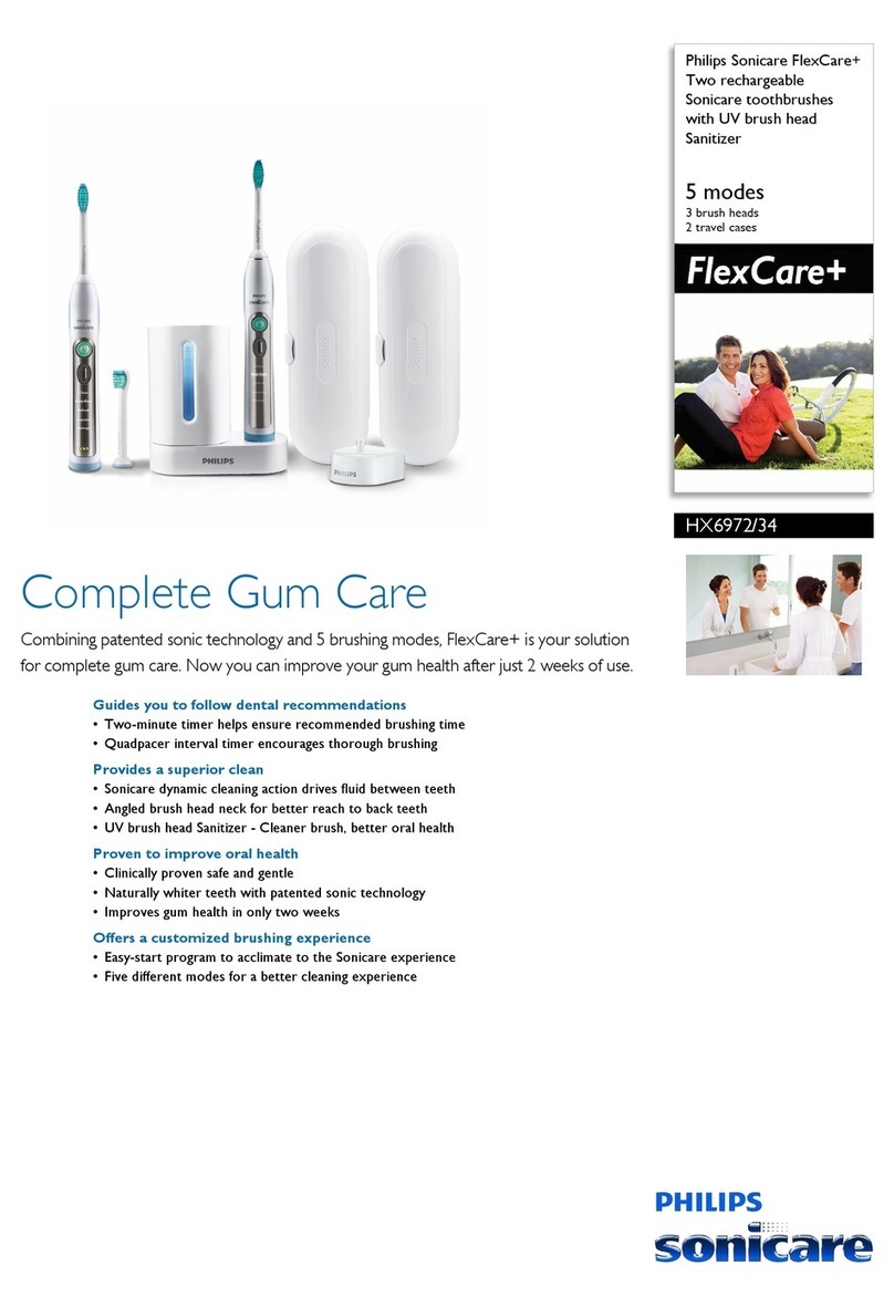 Philips Sonicare HX6972/34 FlexCare+ Specifications