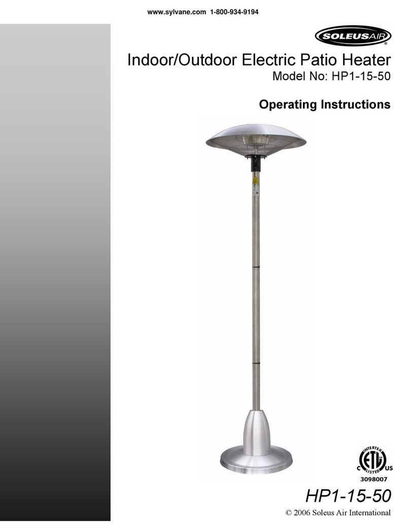 Soleus Air HP1-15-50 operating instructions