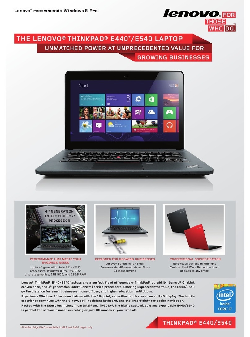 Lenovo ThinkPad Edge E440 User manual