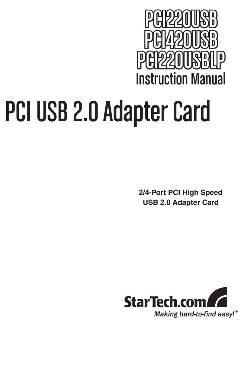 StarTech.com PCI220USB User manual