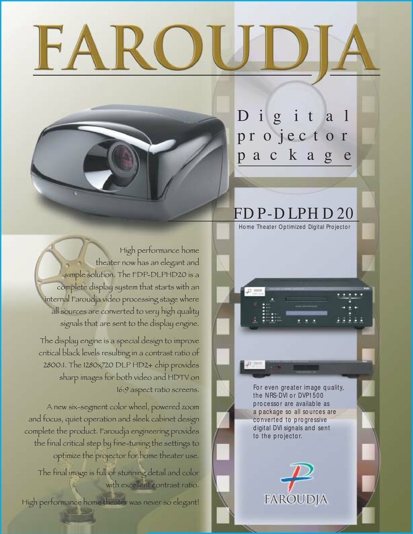 Faroudja FDP-DLPHD20 User manual