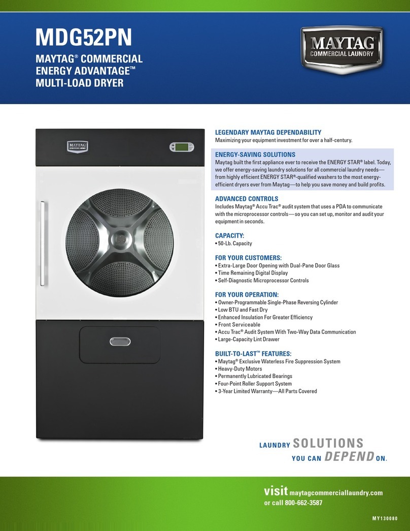 Maytag MDG52PN User manual
