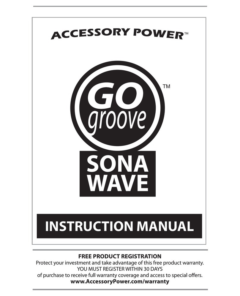 Accessory Power Gogroove SonaWAVE instruction manual