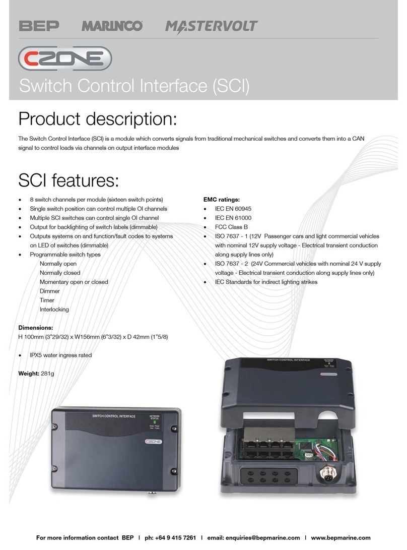 CZone Switch Control Interface Quick manual