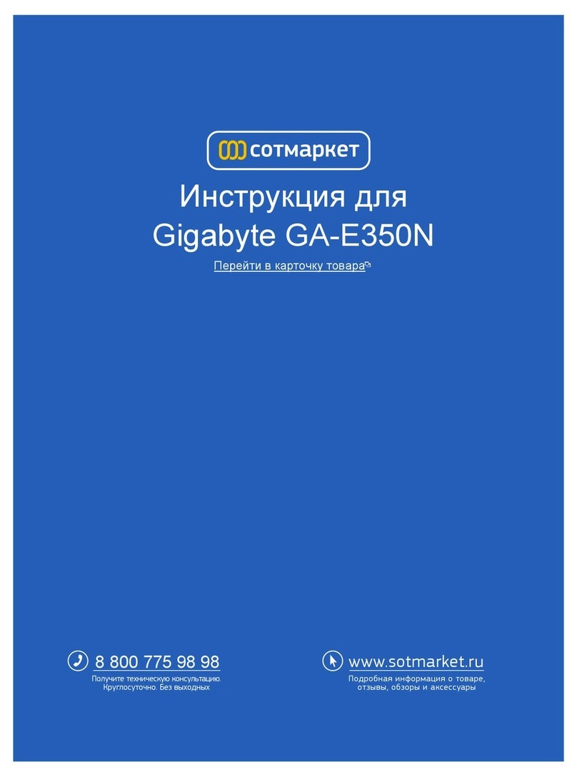 Gigabyte GA-E350N User manual