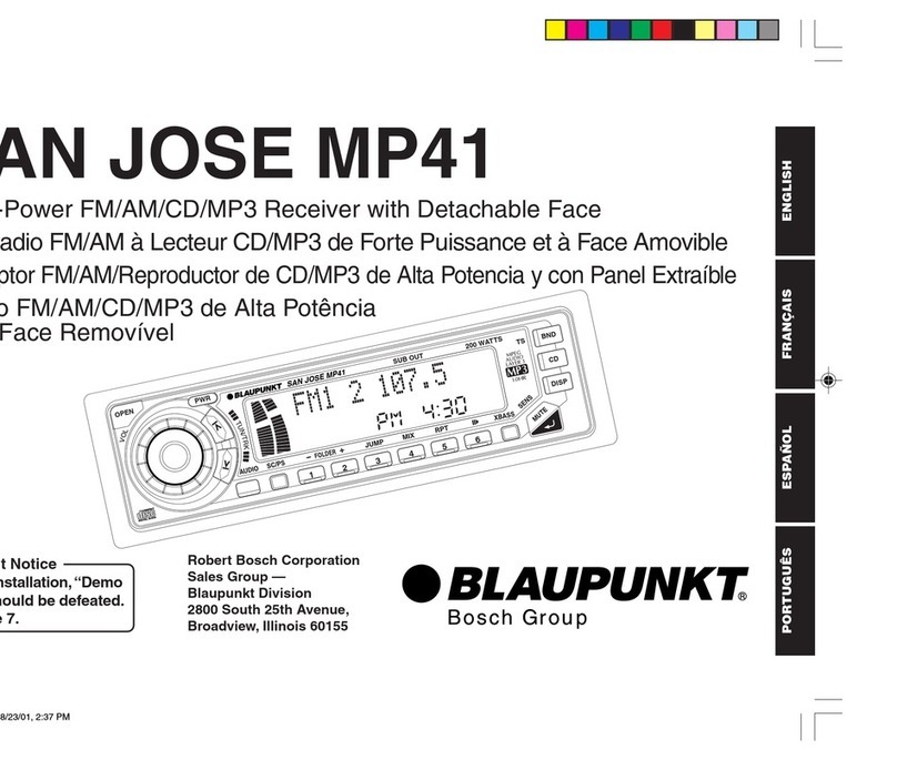 Blaupunkt San Jose MP41 User manual