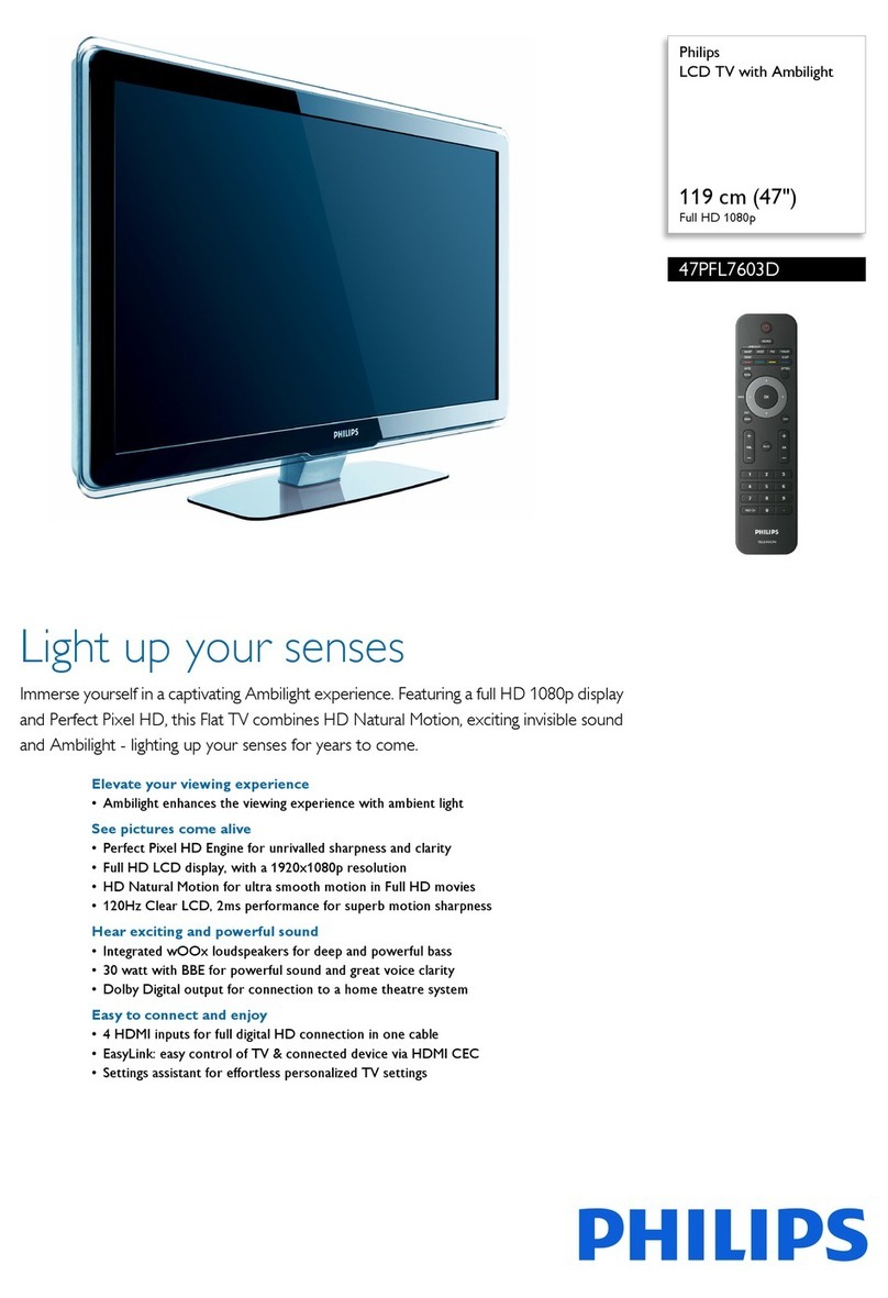 Philips 47PFL7603D - annexe 1 User manual