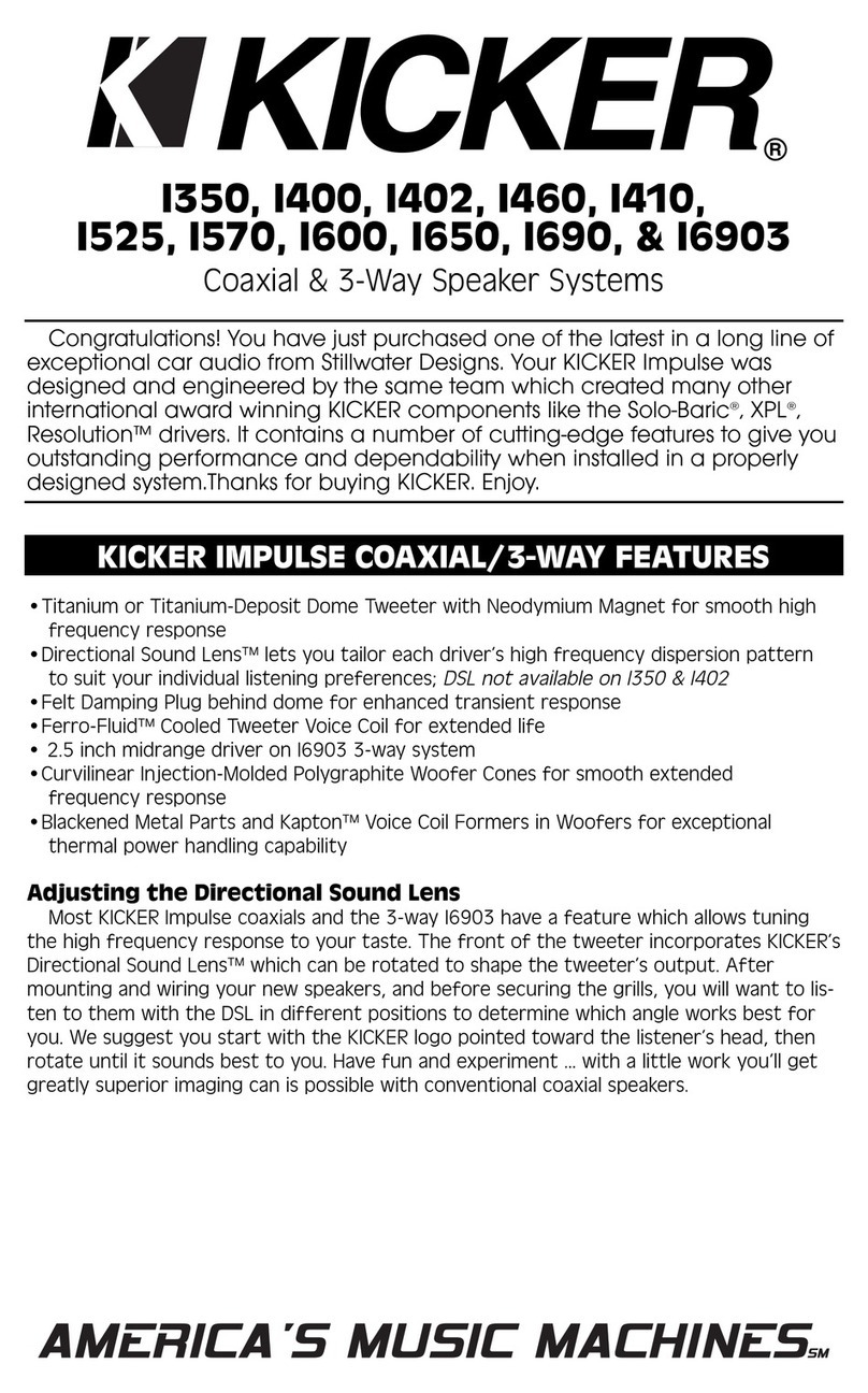 Kicker I350 user guide