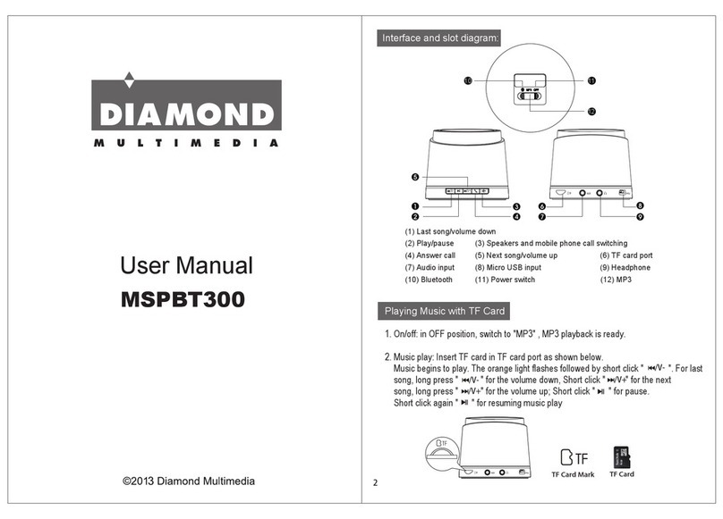 Diamond Multimedia MSPBT300 user manual