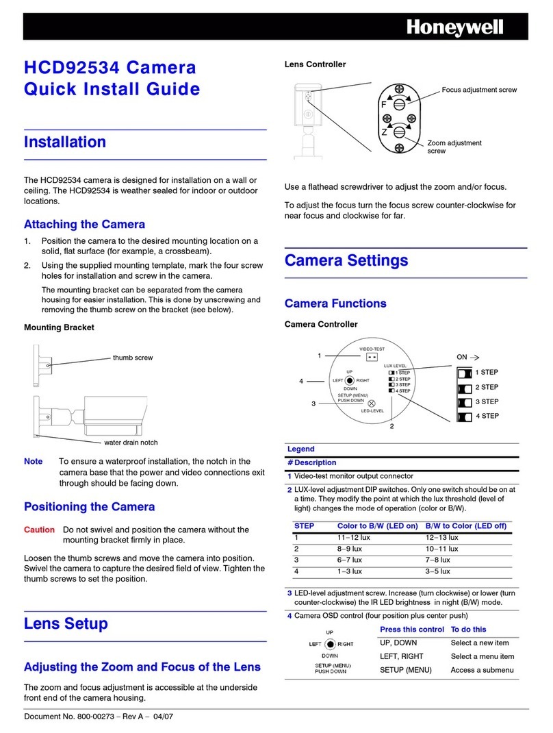 Honeywell HCD92534 User manual