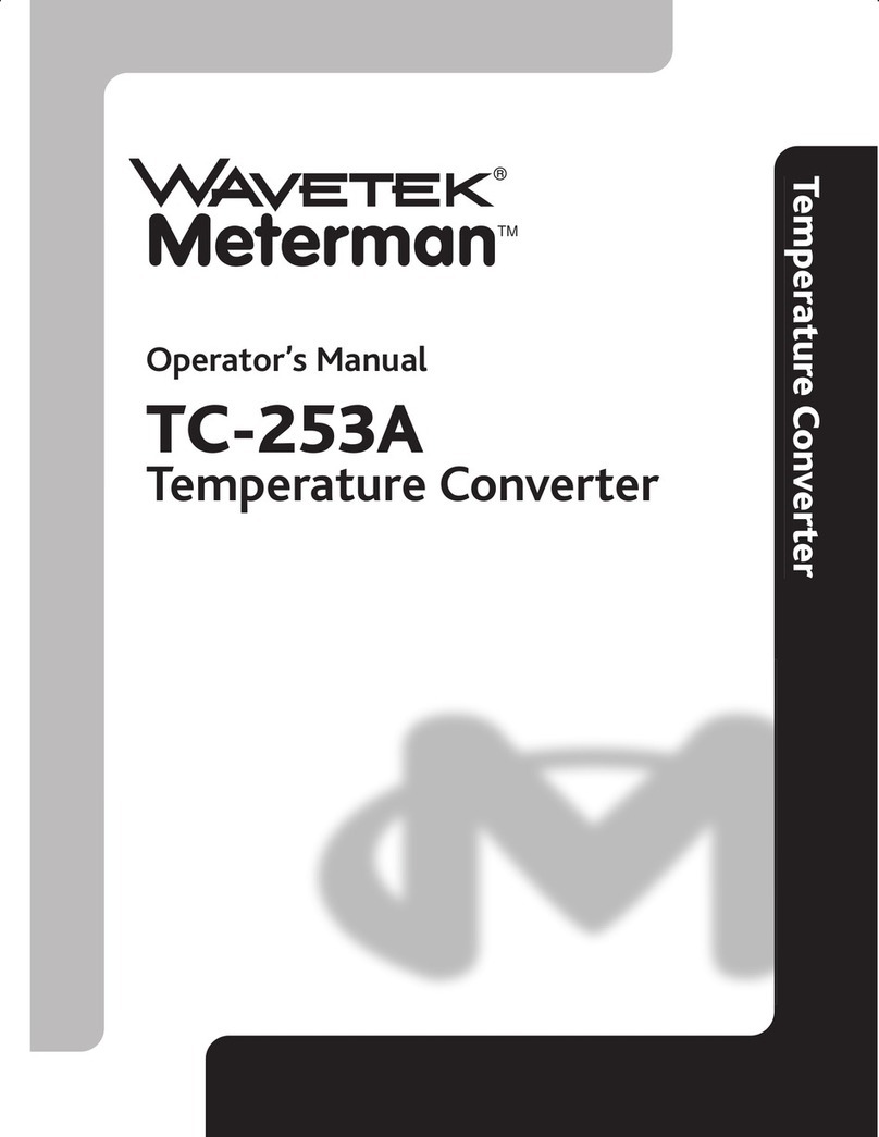 Wavetek Meterman TC-253A Operator's manual