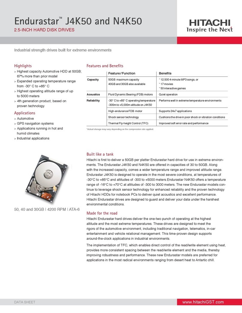 Hitachi Endurastar N4K50 User manual Hitachi Endurastar N4K50 User manual