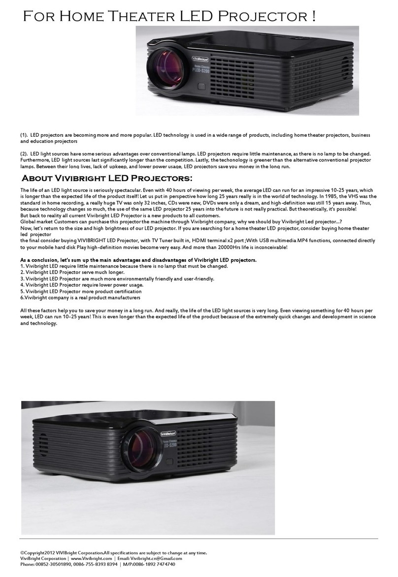 VIVIBright PLED-S200 Brochure & specs
