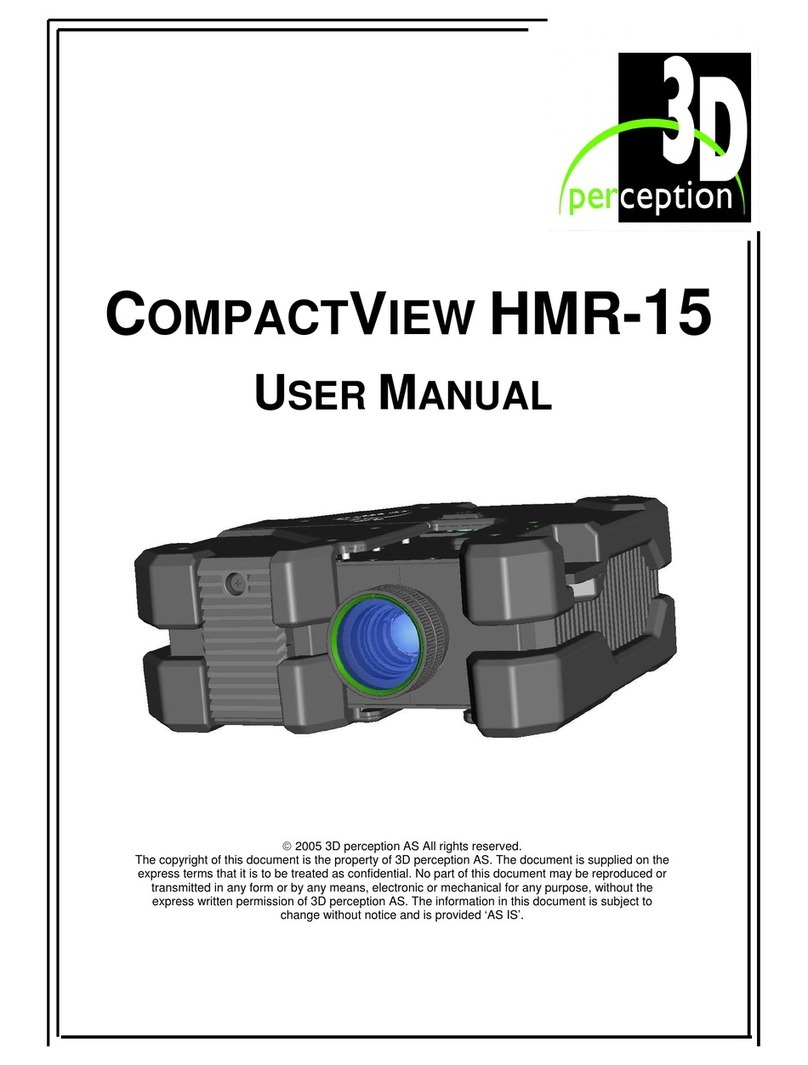 3D Perception COMPACTVIEW HMR-15 User manual