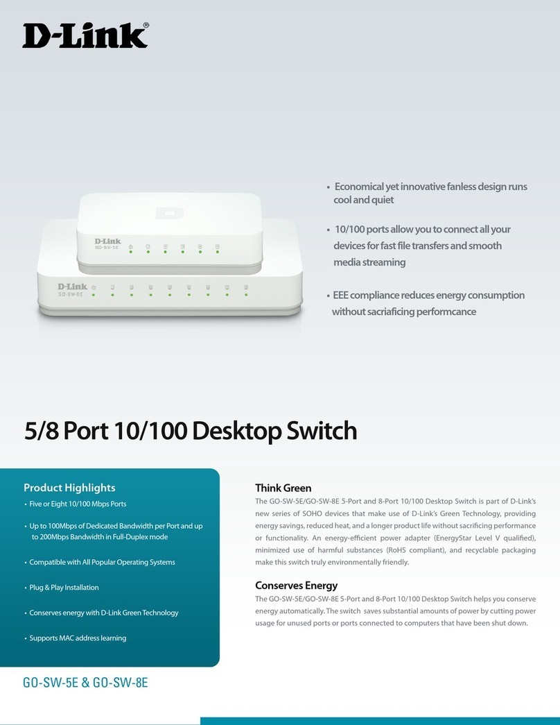 D-Link GO-SW-5E Installation and operation manual D-Link GO-SW-5E Installation and operation manual
