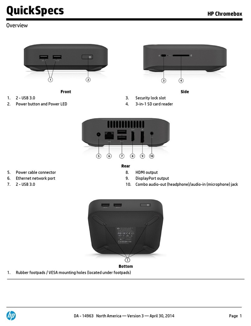 HP Chromebox Quickspecs