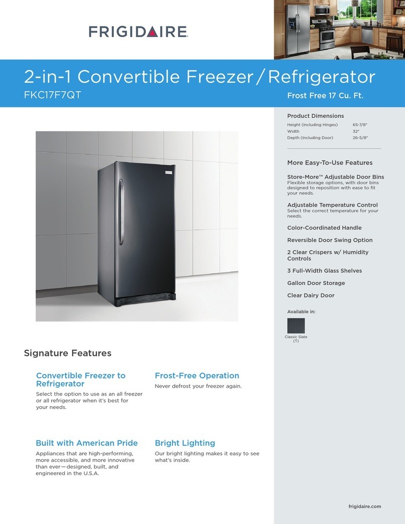 Frigidaire FKC17F7QT? Installation and operation manual