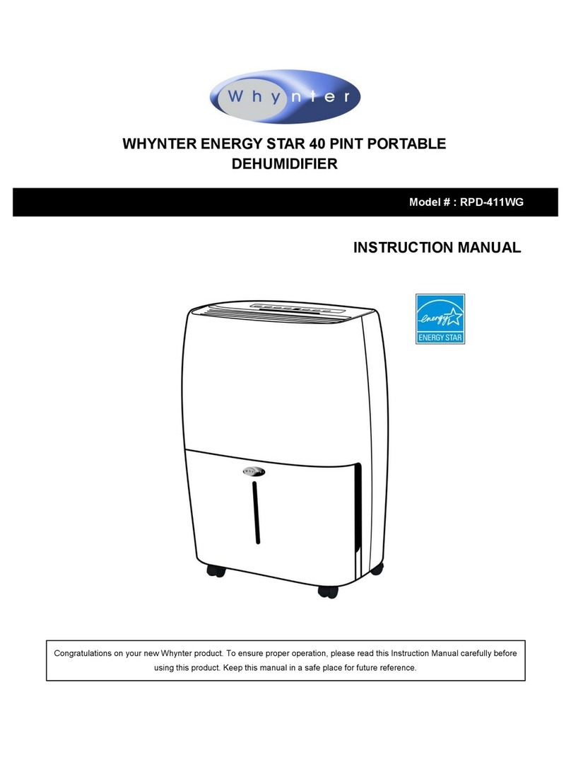 Whynter ENERGY STAR RPD-411WG User manual
