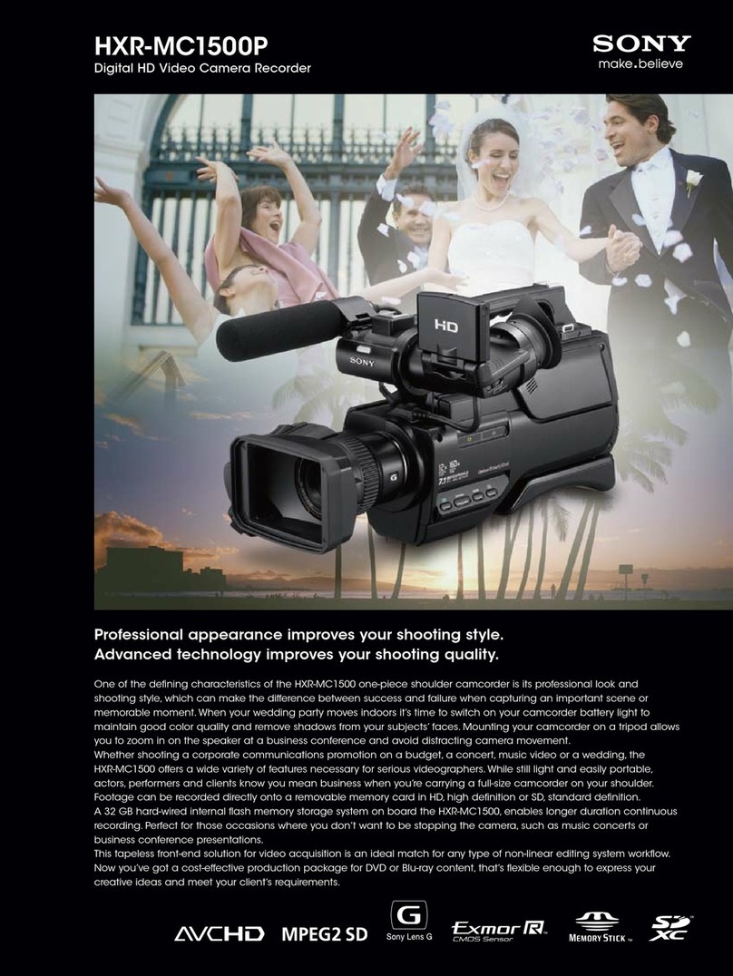 Sony HXR-MC1500P User manual