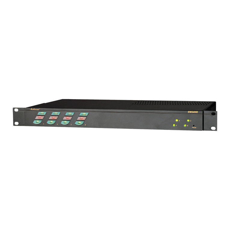 Telex Audiocom EMS-4001 User manual