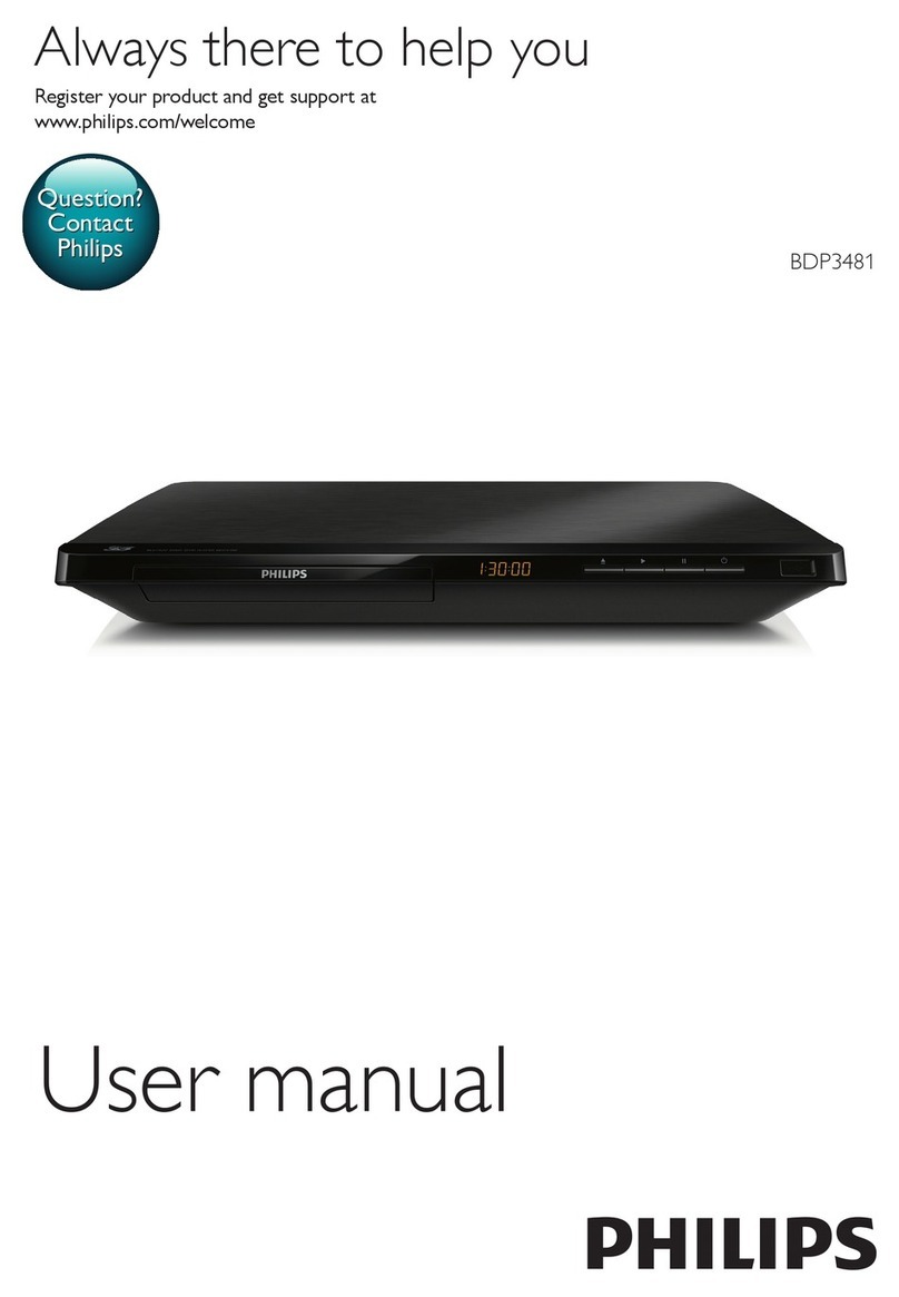 Philips BDP3481 user manual