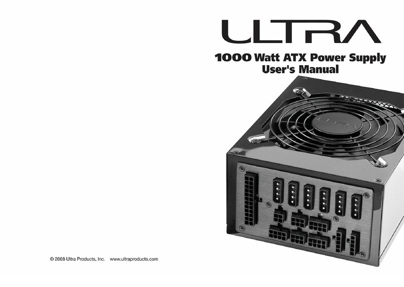 Ultra 1000 Watt ATX Power Supply user manual