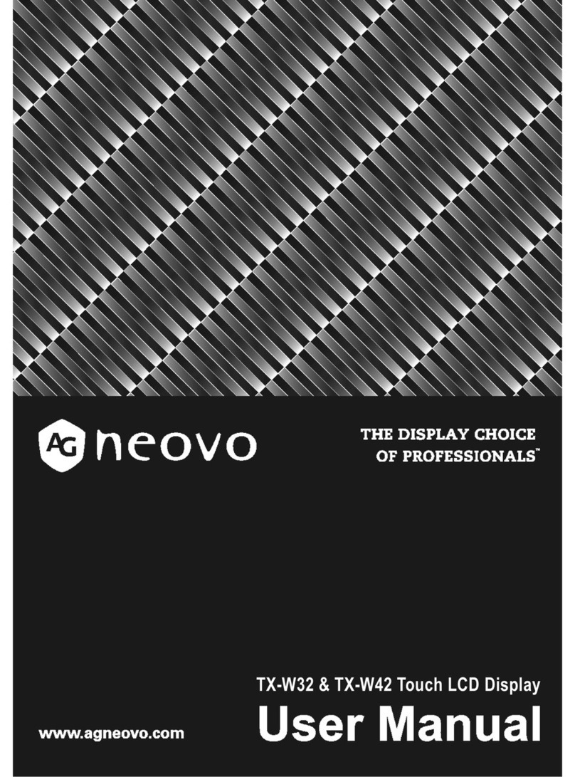 AG Neovo TX-W32 User manual