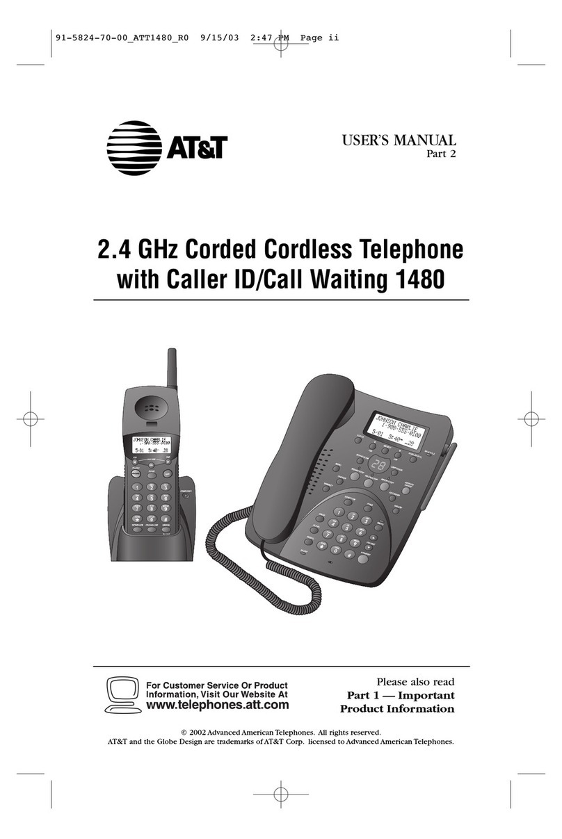 AT&T 1480 User manual