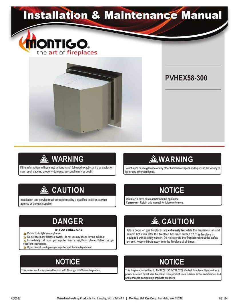 Montigo PVHEX58-300 Installation & maintenance manual