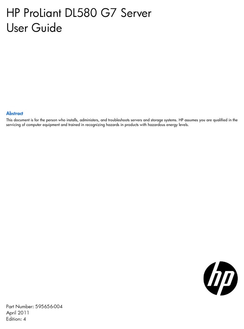 HP ProLiant DL580 G7 User manual HP ProLiant DL580 G7 User manual