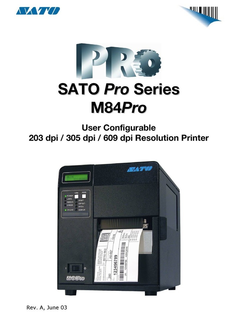 SATO M-84Pro Series User manual