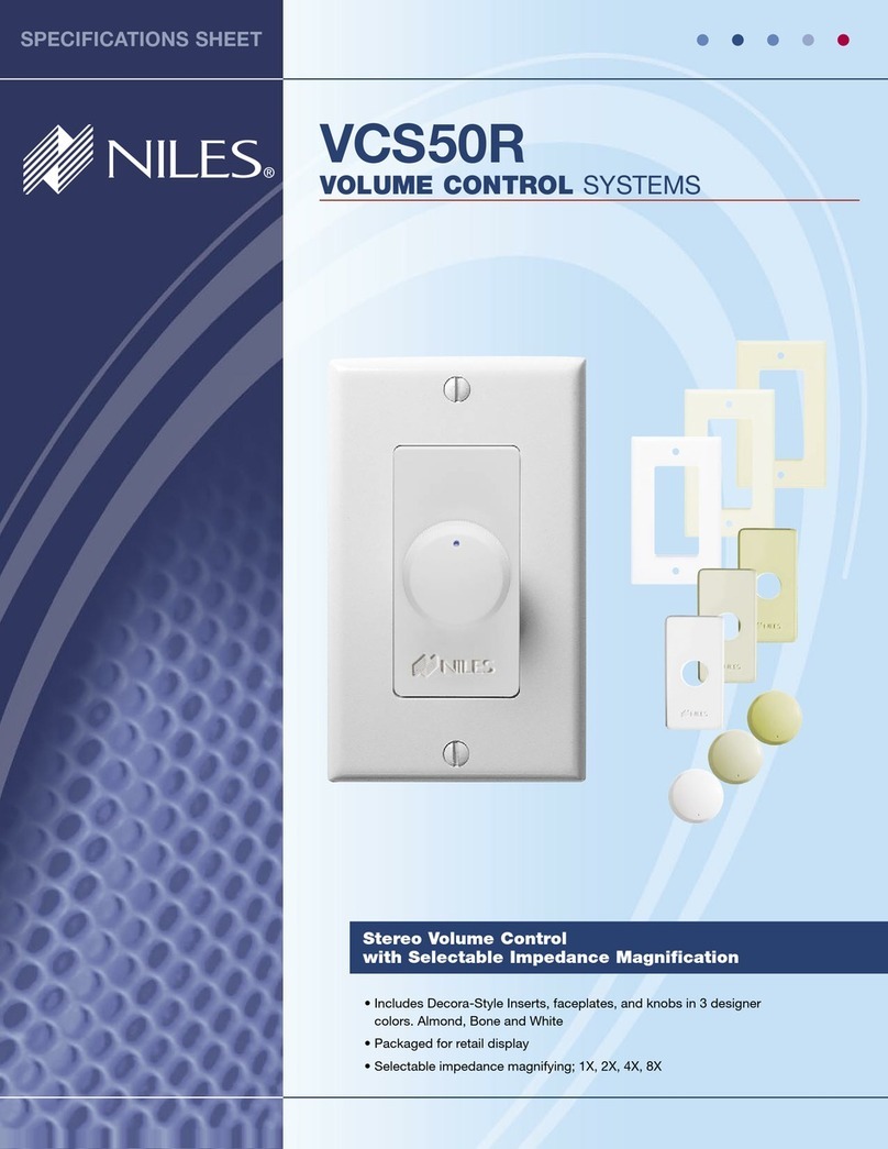 Niles VCS50R Specifications