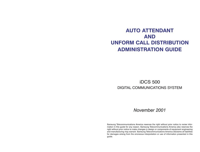 Samsung iDCS 500 Administration guide