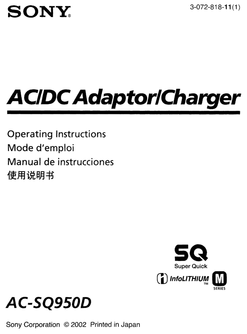 Sony AC AC SQ950D operating instructions