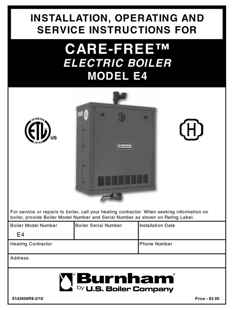 Burnham Care-Free E4 Service manual