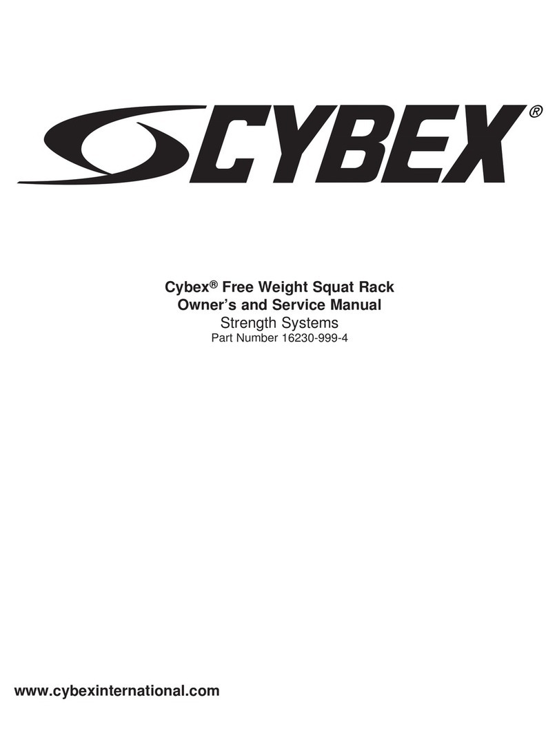 CYBEX Free Weight Squat Rack Owner's and service manual
