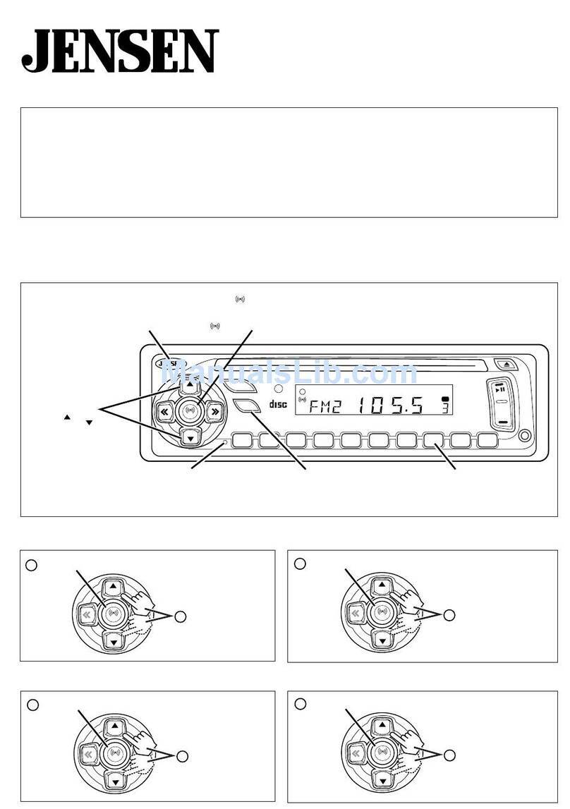 Jensen cd3010x User manual