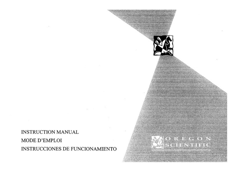 Oregon Scientific BAR888A instruction manual