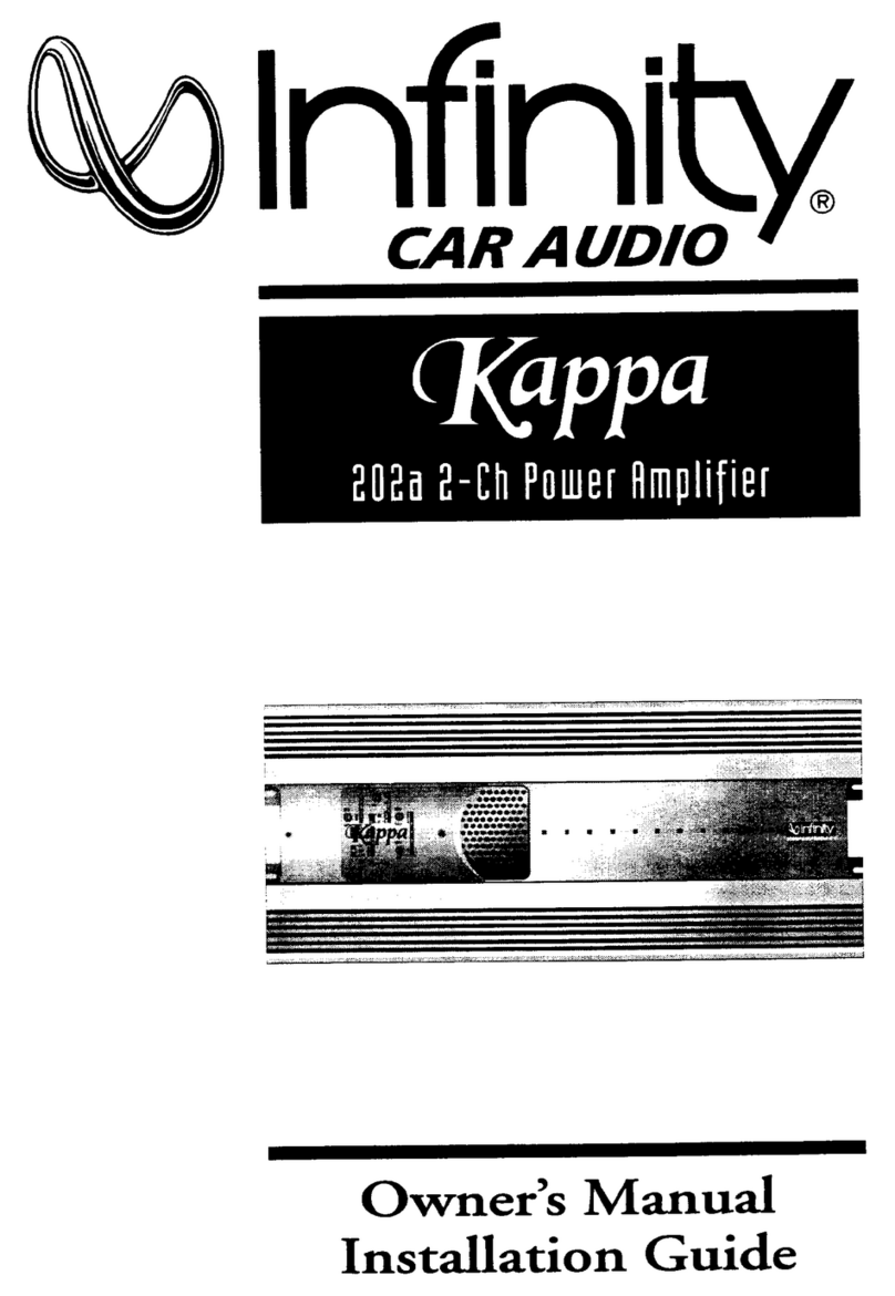 Infinity Kappa 202a owner's manual