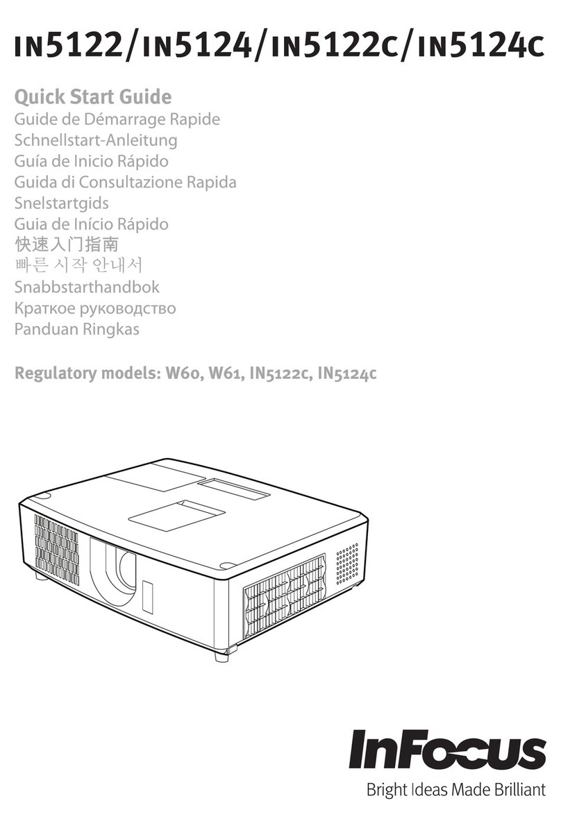 InFocus IN5122 quick start guide
