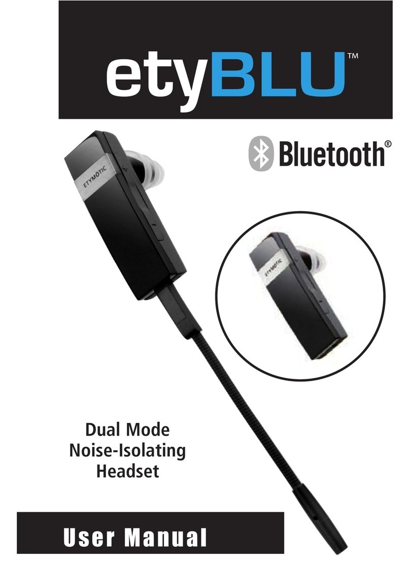 etyBLU Dual Mode Noise-Isolating Headset user manual