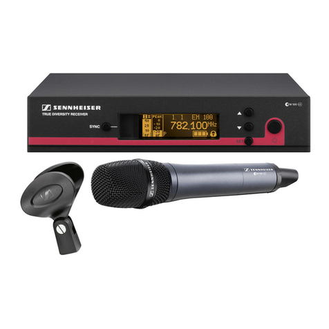 Sennheiser evolution wireless G3 system instruction manual