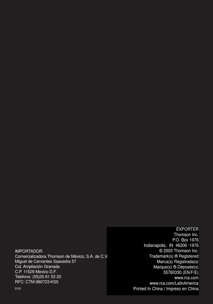 RCA RS2300 User manual