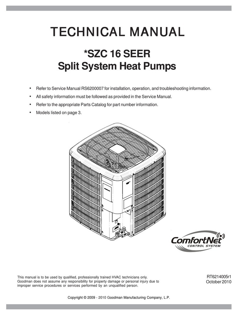 ComfortNET SZC 16 SEER Technical manual