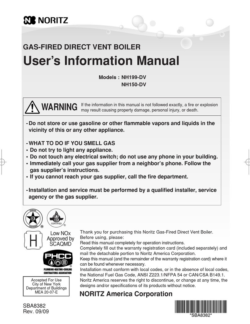 Noritz NH199-DV User's information manual