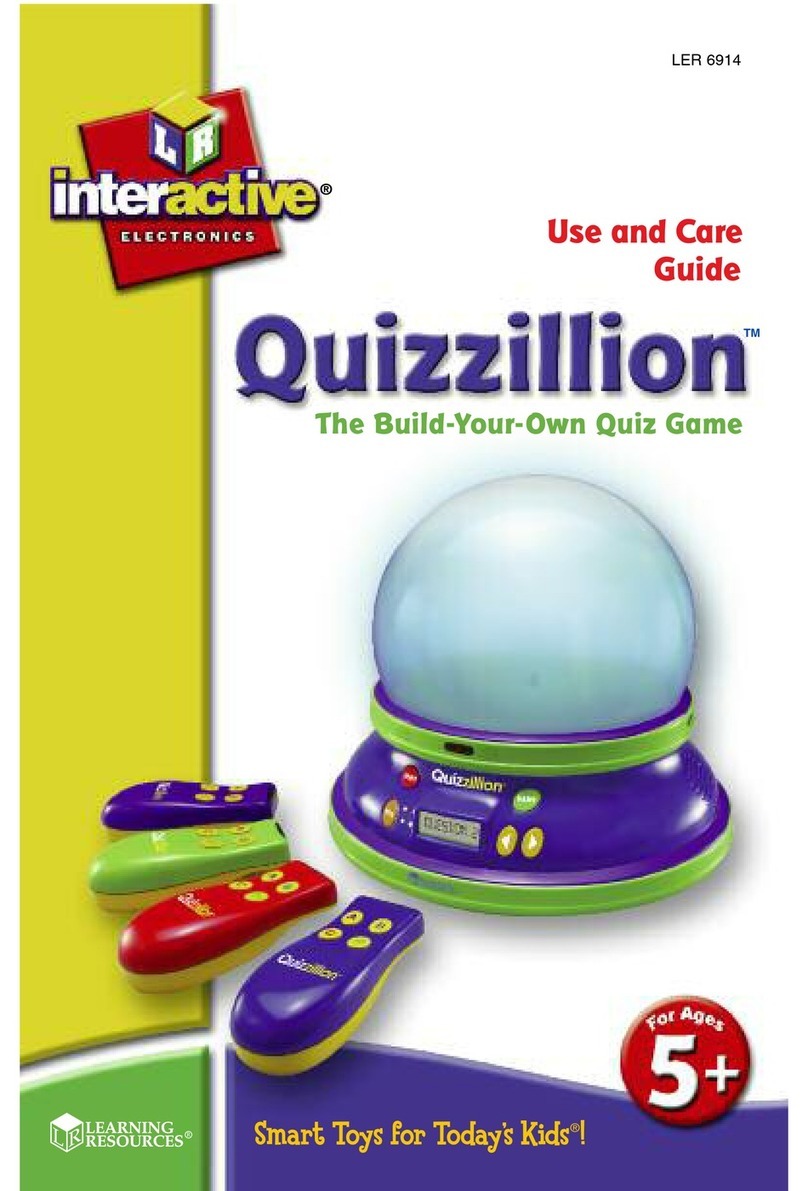Learning Resources Quizzillion LER 6914 User manual Learning Resources Quizzillion LER 6914 User manual